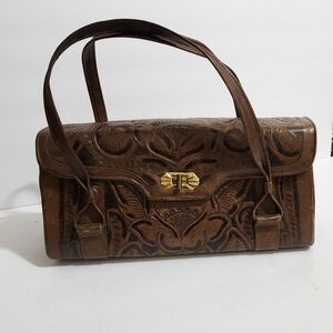 Vintage Avelar Genuine Leather Guaranteed Quality Made In Mexico Satchel Bag